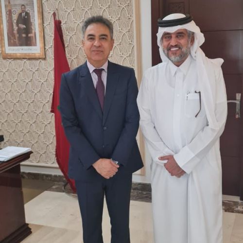 تشرفنا اليوم بلقاء سعادة السفير المغربي في قطر السيد / محمد ستري 